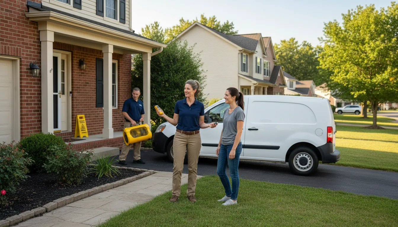 Residential water damage restoration in Ellsworth, PA